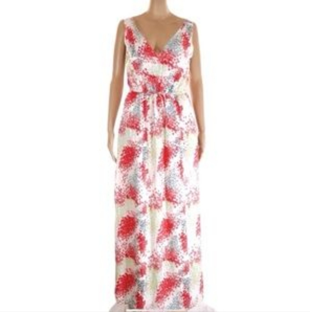 Lucky‎ Brand Floral Print Sleeveless Maxi Dress with Pockets S